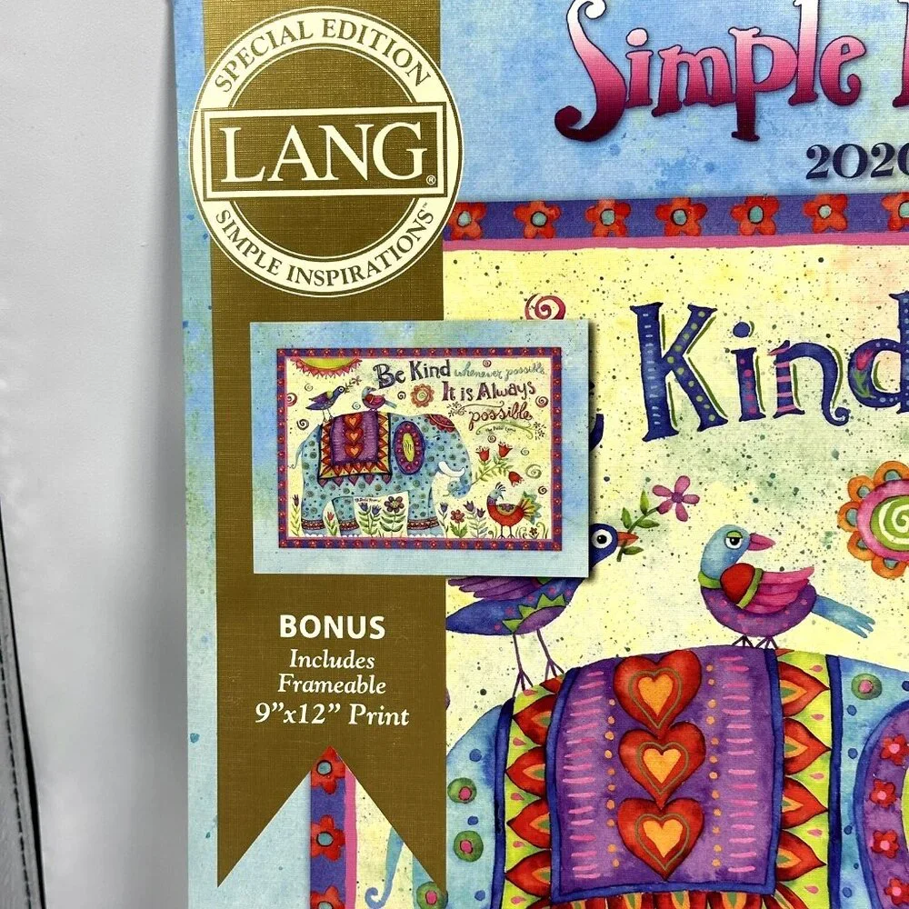 Lang Special Edition Simple Inspirations 2020 Wall Art Calendar Debi Hron
